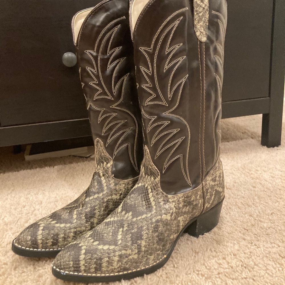 Rattlesnake Cowboy Boots